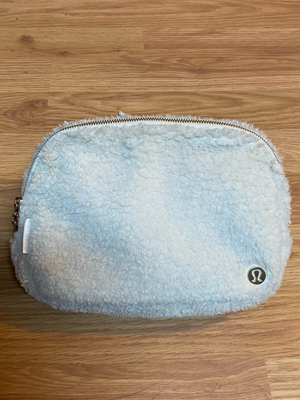 lululemon athletica Pale Blue Sherpa Cosmetic Pouch